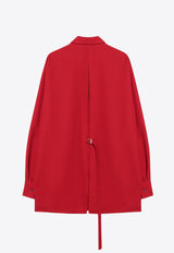 AMI PARIS Buttoned Wool Shirt Red USH171WV0068/Q_AMI-632