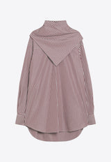 AMI PARIS Striped Bandana Long-Sleeved Shirt Pink UTP801CO0063/R_AMI-693