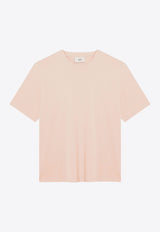 AMI PARIS Ami De Coeur Crewneck T-shirt Pink UTS357726/R_AMI-680