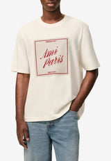AMI PARIS Heritage Print T-shirt Cream UTS385.726_CREAM