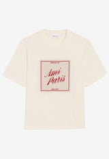 AMI PARIS Heritage Print T-shirt Cream UTS385.726_CREAM
