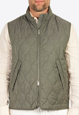 Lightweight Quilted Zip-Up Vest