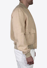 Linen Bomber Jacket