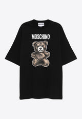 Moschino Interlock Teddy Bear Print Mini T-shirt Dress Black V0435 0542 1555