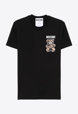 Moschino Little Teddy Bear Crewneck T-shirt Black V0711 0241 1555