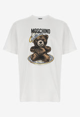 Moschino Teddy Logo Print T-shirt White V0716 5241 1001