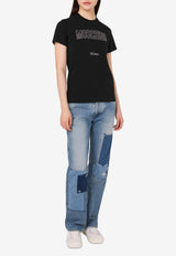 Moschino Studded Logo T-shirt Black V0720 5541 1555