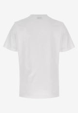 Moschino Teddy Logo Print Crewneck T-shirt White V0721 5241 1001