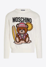 Moschino Teddy Bear Knitted Sweater White V0926 2002 1002