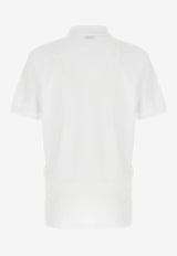 Moschino Teddy Logo Print Polo T-shirt White V1608 5242 1001