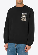 Moschino Little Teddy Bear Sweatshirt Black V1702 0228 1555