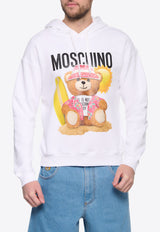 Moschino Teddy Bear Hooded Sweatshirt White V1718 2028 1001
