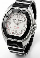 Van Der Bauwede Genève Magnum Riva Diver Tonneau-Shaped Watch White VDBGMRDTSW_TH