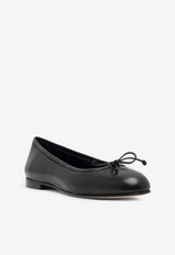 Manolo Blahnik Veralli Leather Ballet Flats VERALLI 10 BLACK 0015 1548-0008