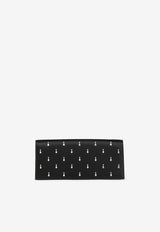 Malone Souliers Vivien Crystal-Embellished Satin Clutch VIVIEN 48 BLACK