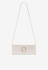 Malone Souliers Vivien Satin Clutch Bag Ivory VIVIEN 80 IVORY/IVORY