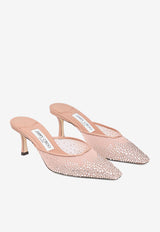 Jimmy Choo Vivi 65 Crystal-Embellished Mules VIVI 65 NYT BALLET PINK/BALLET PINK