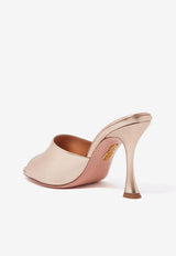 Violette 75 Metallic Leather Mules