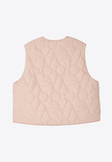 Bonpoint Girl Jilian Quilted Vest Pink W05GOUW00007-BNY_BONPO-023A