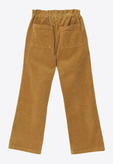 Bonpoint Girls Corduroy Straight Pants Yellow W05GPAW00011-BCO/R_BONPO-032A