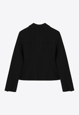 GANNI Classic Single-Breasted Blazer Black W08886752/R_GAN-099