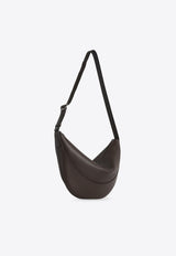 The Row Jouve Leather Shoulder Bag Brown W1772L145/Q_THERO-BRUS