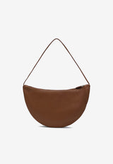 The Row Small Izzy Leather Shoulder Bag Brown W1939L645/R_THERO-CUT