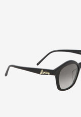 Loewe Browline Round Sunglasses Gray LW40079U5501B_58071