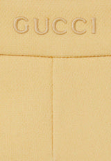 Gucci Wool Straight-Leg Pants Yellow 805983Z7AC39048_74698