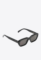 Retrosuperfuture Miles Rectangular Sunglasses Gray W24-II3SPVC/Q_SUPER-BLK