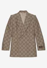 Gucci Monogram Jacquard Blazer Beige 705284ZAKIV9549_80357