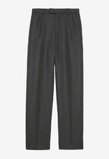 Gucci Tailored Straight-Leg Pants Gray 727665ZAK721165_80351