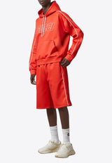 Gucci Raised Logo Hooded Sweatshirt Red 768498XJF386284_80248