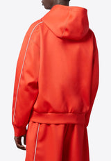 Gucci Raised Logo Hooded Sweatshirt Red 768498XJF386284_80248