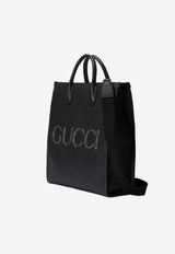Gucci Embossed Logo Top Handle Bag Black 770975AACXB1049_80184