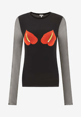 Loewe Logo-Printed Crewneck Top S540Y23X181107_80204