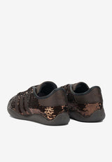 Adidas Originals X Wales Bonner Karintha Lo Sequined Sneakers Brown KH8798SUPCOL_14a04fff-65c7-4dc1-890b-1a29cdf68a1b