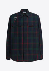 Alexander McQueen Tartan Check Long-Sleeved Shirt Black 838500QRACD1355_d3b56efc-f92d-475f-93fd-6b74b003e5bb