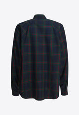 Alexander McQueen Tartan Check Long-Sleeved Shirt Black 838500QRACD1355_d3b56efc-f92d-475f-93fd-6b74b003e5bb