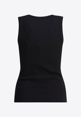 Alexander McQueen Logo Plaque Tank Top Black 839507QLAER1000_82261