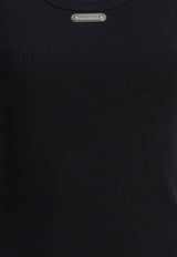 Alexander McQueen Logo Plaque Tank Top Black 839507QLAER1000_82261