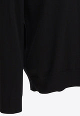 Alexander McQueen Wool Sweater with Back-Pendant Black 839688Q1BED1000_66a62f82-4296-4649-a98a-846a8b9400b3