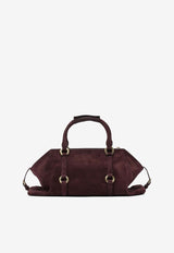 Alexander McQueen Farringdon Suede Top Handle Bag Bordeaux 8456441MAA56050_9c15b7df-1ee7-489c-9fff-93f28617347b