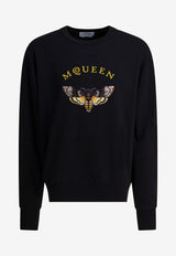 Alexander McQueen Moth and Logo Print Sweatshirt Black 847732QTAD90510_5e0b2781-e47c-44cd-bd41-4bc17e0be554