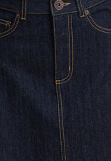 Alexander McQueen Mini Denim Flared Skirt Blue 847959QMADZ4098_ac0c0375-a602-4ee1-a022-74a87940c896