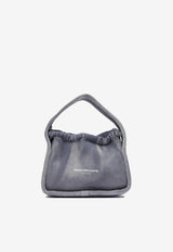Alexander Wang Small Ryan Ribbed Shoulder Bag Blue 20424K41T458A_81949