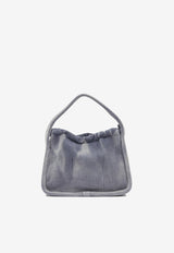 Alexander Wang Small Ryan Ribbed Shoulder Bag Blue 20424K41T458A_81949