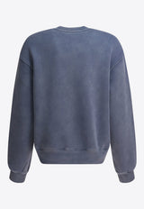 Alexander Wang Logo Embroidered Faded Sweatshirt Blue 4CC3241518402D_82059