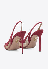 Aquazzura Lune 105 Suede and Mesh Slingback Pumps Red LNEHIGL0SFECD3_04192c9b-c2b8-4a27-bfe8-0e32b580d0c3