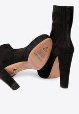 Aquazzura Saint Honore 120 Platform Suede Boots Black SHOMIDB3SUE000_82652